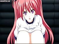 Redhead anime demon is a busty slot that wants nerd cock