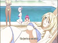 Eighteen-year old anime sluts get fucked by the pool