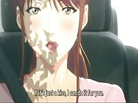 Hentai MILF with big tits got banged by teen boy in the car