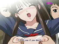 Lovely anime babe got molested and fucked by horny perverts