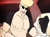 Johnny Bravo gay hentai anal sex with a muscular dude