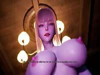 BDSM hentai with 3D girl torturing a submissive dude