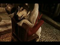 Sexy bitch got smashed by a huge horse dick and dog in hentai animal sex