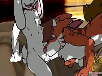 Wild naughty animals getting their ass holes pound by hot harem 