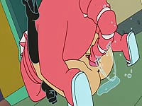 Hot sexy MILF got fucked and pound by red monster's tentacles 