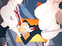 Busty hentai school girl got fucked and dominated by horny shemale in her classroom 