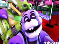 Horny 3D little virgin rabbit getting wild and hot with horny crocodile monster