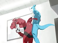 Masculine monster craves to fuck schoolgirl's tight ass hole