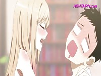 Young hentai innocent boy looking hot while getting sloppy blowjob 