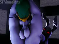 Horny creepy 3D monsters dominating and fucking gigantic hot MILF