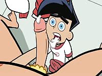 Cartoon dude got bullied and fucked in the ass in gay anal sex