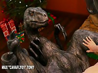 3D Dinosaur sex with a nasty gay