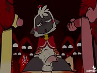 Furry animal girl got gangbanged by multiple dudes