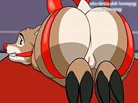 Big tits animal girl got fucked in her ass