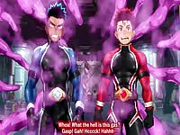 Gay anime dudes getting caught by tentacle monster to get fucked