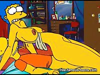 Fantasy cartoon porn with the Simpsons family