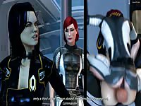 Futanari 3D ladies having intense sex before going to their space mission
